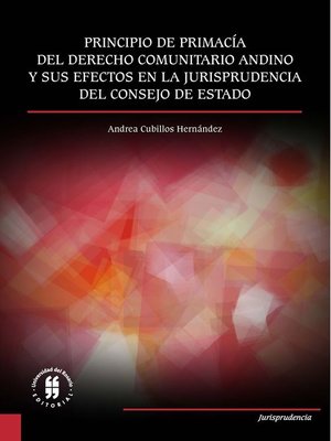 cover image of Principio de primacía del derecho comunitario andino